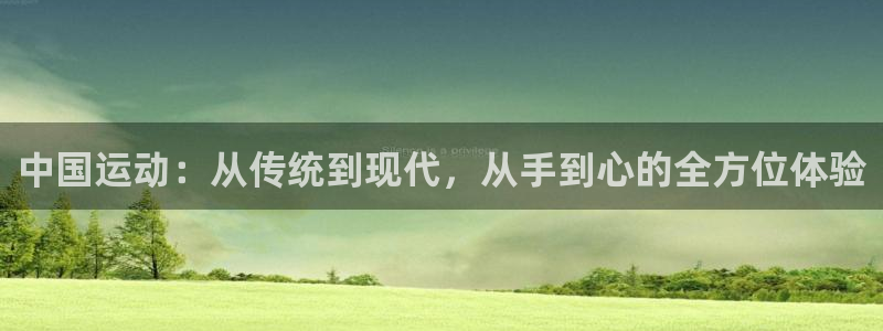 意昂体育4注册:中国运动:从传统到现代,从手到心的全方位体验